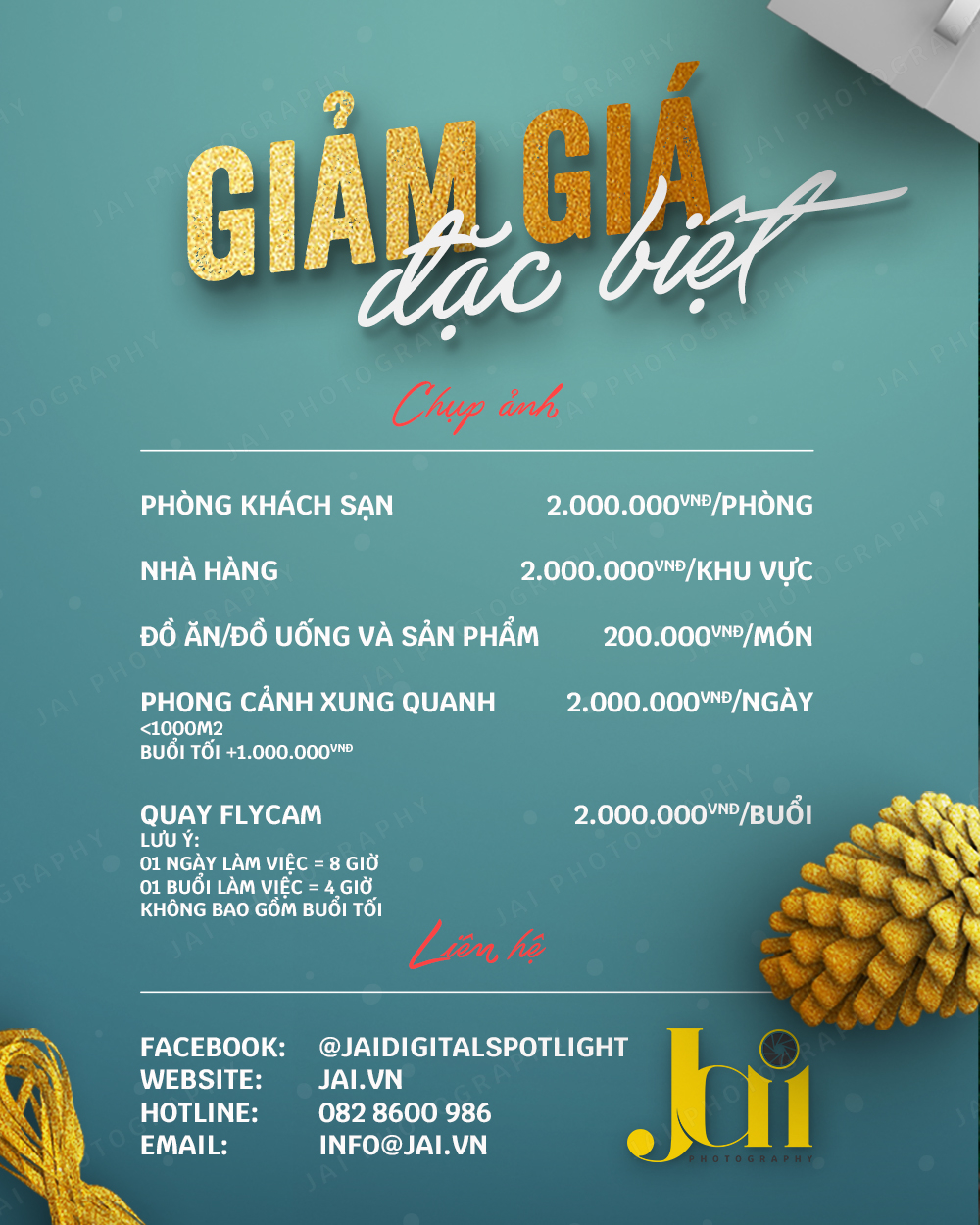 Báo giá chụp ảnh Digital Spotlight - Jai Photography